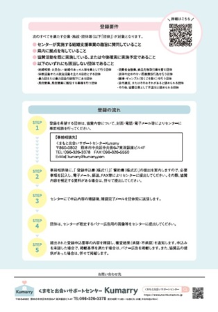Kumarry協賛企業募集チラシ